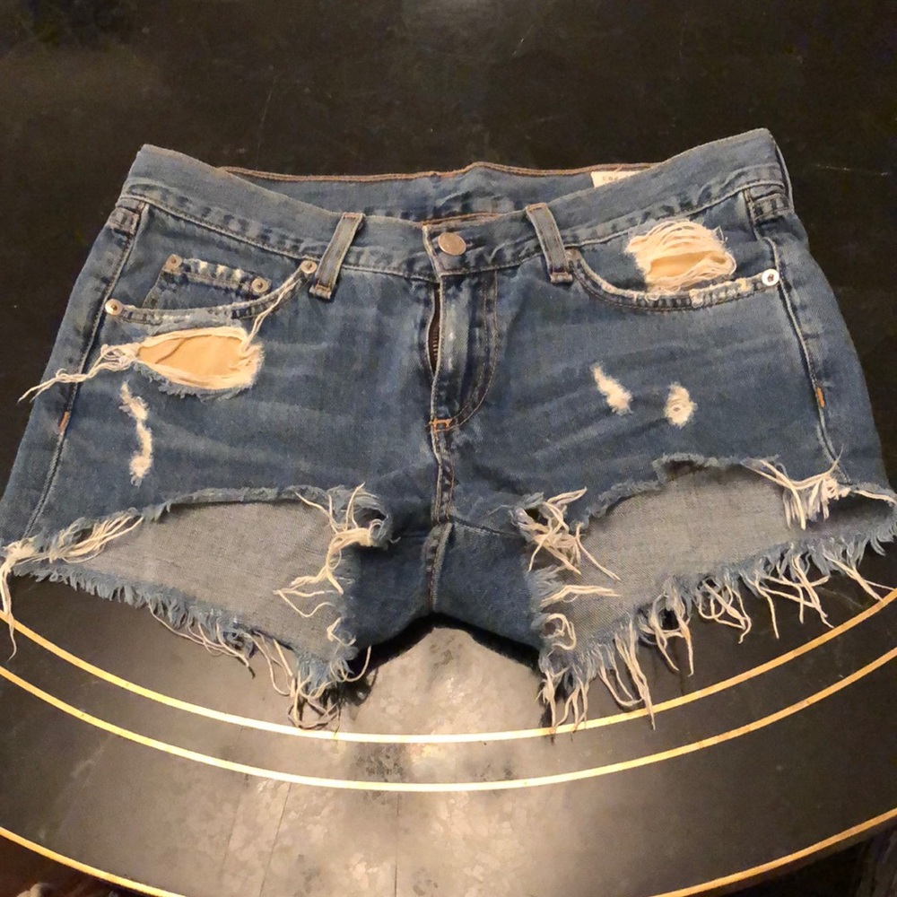 Ripped denim shorts in perfect condition